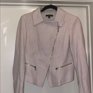 Ann Taylor Faux Fur Beige Jacket (XS)